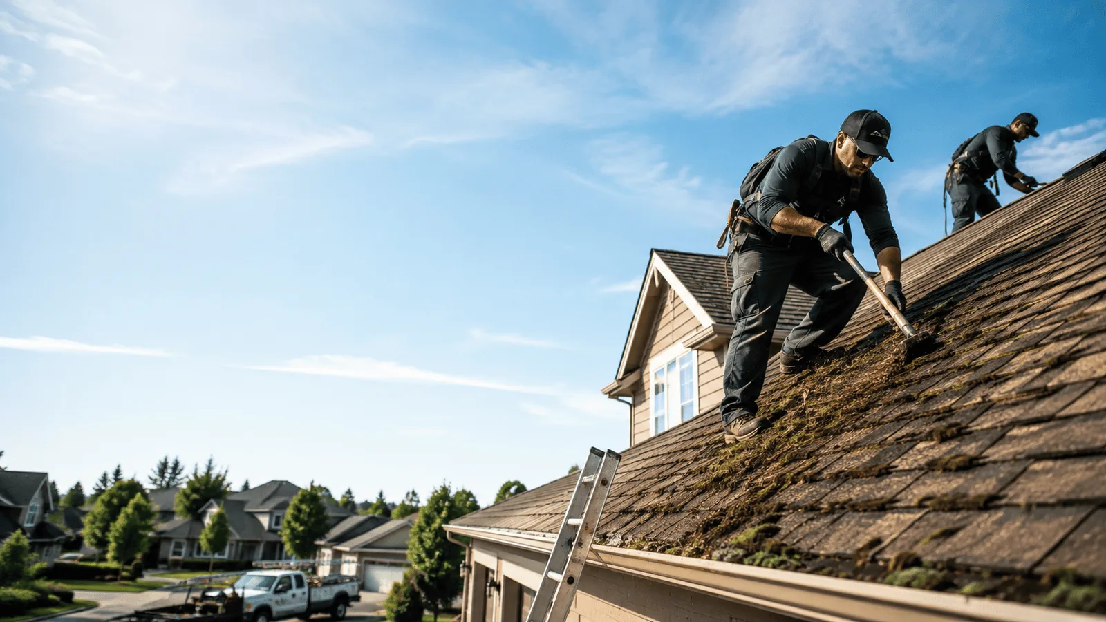 Roof Moss Removal in Clinton, MI near me